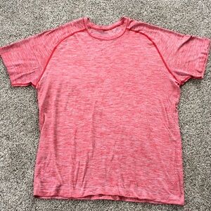 Men lululemon athletica Heathered Red Short Sleeve Tee